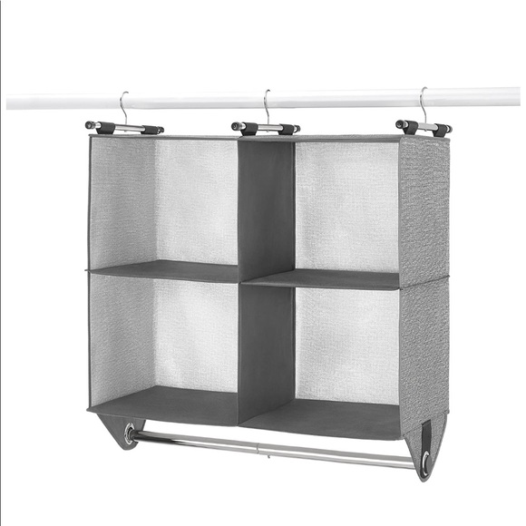 Fabric 4 section closet organizer